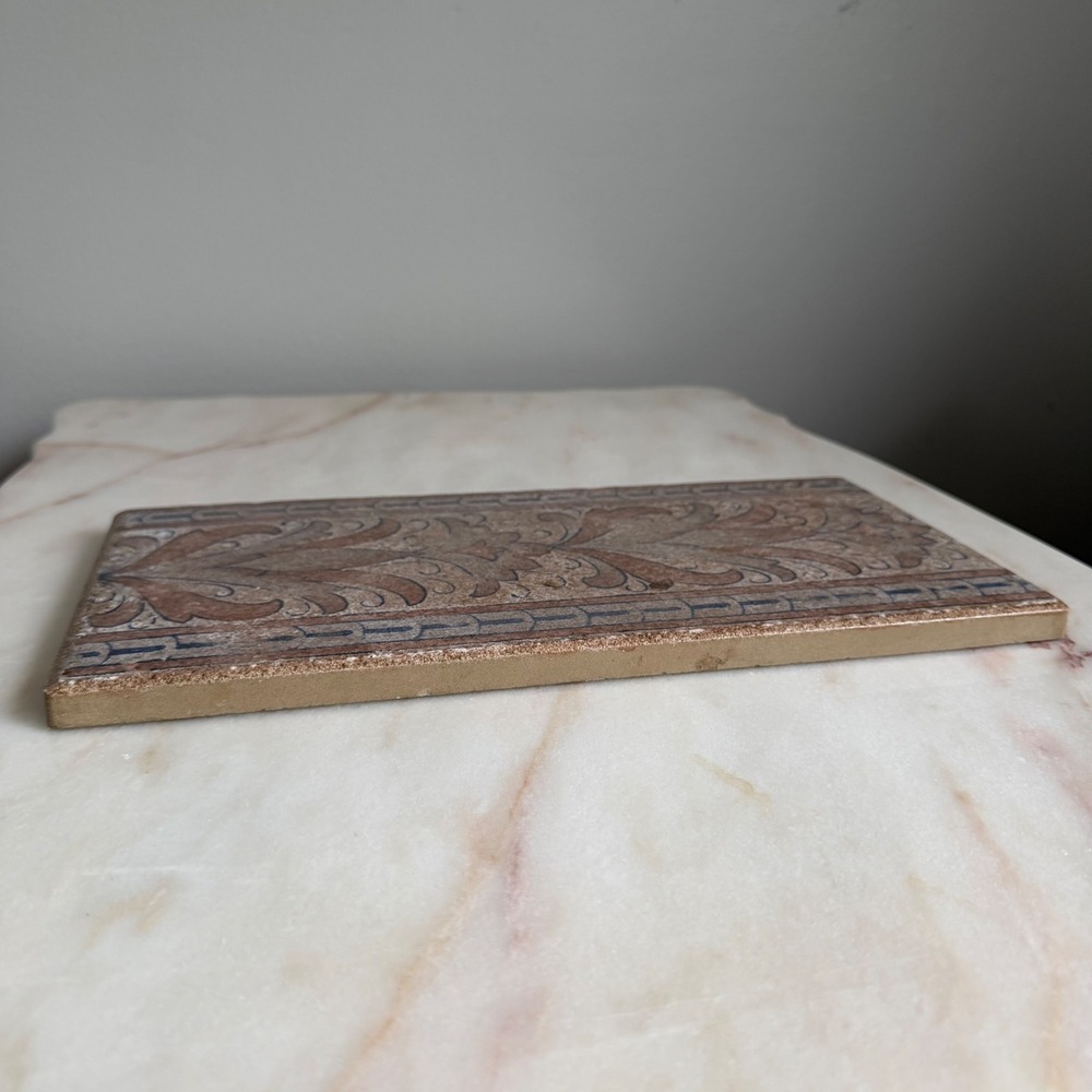 Vintage Walker Zanger Tagina Umbria Fortebraccio Deco Ceramic Tile Terracotta